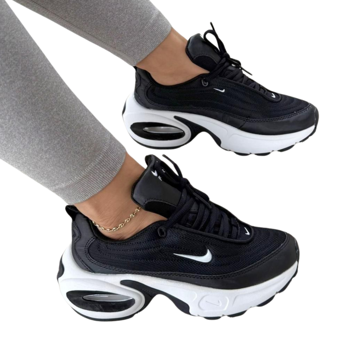 Comprar Tenis Nike Air Max Portal Mujer. Si buscas estilo, comodidad y tecnología en un solo par de zapatillas, los Tenis Nike Air Max Portal Mujer son tu mejor opción. En Onlineshoppingcenterg, tenemos este modelo pensado para mujeres que quieren destacar con un diseño moderno y disfrutar del confort que solo la línea Air Max puede ofrecer.  ¿Por qué elegir los Tenis Nike Air Max Portal Mujer? Los Tenis Nike Air Max Portal Mujer destacan por:  Diseño icónico y versátil: perfectos para el día a día o actividades casuales. Amortiguación Air Max: la clásica cámara de aire brinda comodidad superior. Variedad de colores: desde tonos neutros hasta opciones vibrantes como los Nike Air Rosados y Air Max 90 Rosas. Además, su estructura ligera y ajuste perfecto los convierten en una excelente elección para mujeres activas.  Características principales 1. Amortiguación Air Max La tecnología Air Max ofrece una pisada suave y soporte en cada paso. Es ideal para largas caminatas, actividades diarias o simplemente para lucir increíble con tus outfits.  2. Estilo y versatilidad Desde los Nike Air Max 90 Mujer Colores hasta los modelos en tonos más clásicos como el Nike Air Max 90 Mujer Blancas, estos tenis combinan con cualquier look, ya sea deportivo o casual.